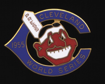 - 1955 Cleveland Indians World Series Phantom Press Pin