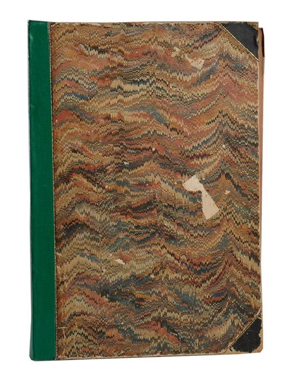 19th Century Baseball - 1857 "Porters Spirit of the Times" Bound Volume with The First Base Ball Cover