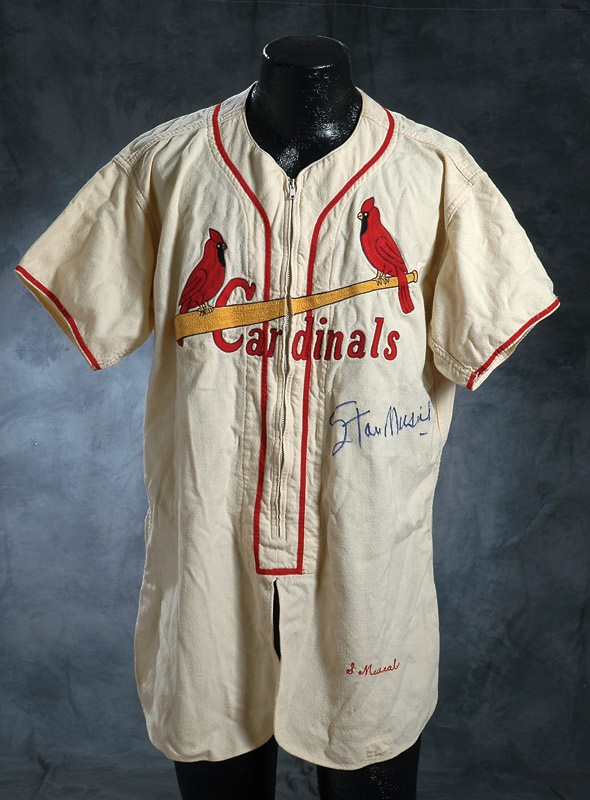 - 1954 Stan Musial Game Worn St. Louis Cardinals Jersey
