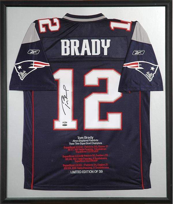 - Tom Brady 3-Time Super Bowl Champion Jersey 17 of 39