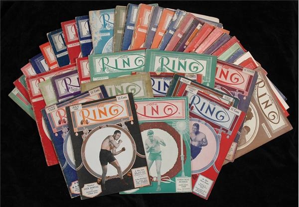 - Large Collection of The Ring Magazines Including Early Issues (124)