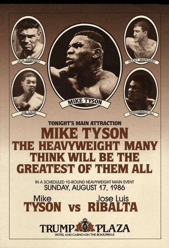 Jim Jacobs Collection - Mike Tyson Program Collection of 13