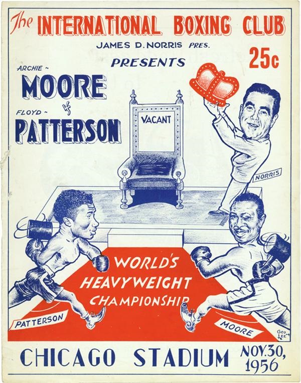 - 1956 Archie Moore vs. Floyd Patterson Program