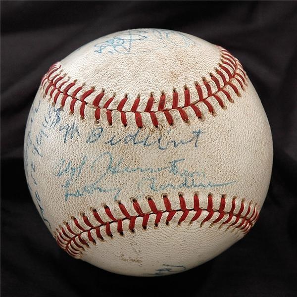 Baseball Autographs - 1912 Boston Red Sox Team Signed Reunion Ball
