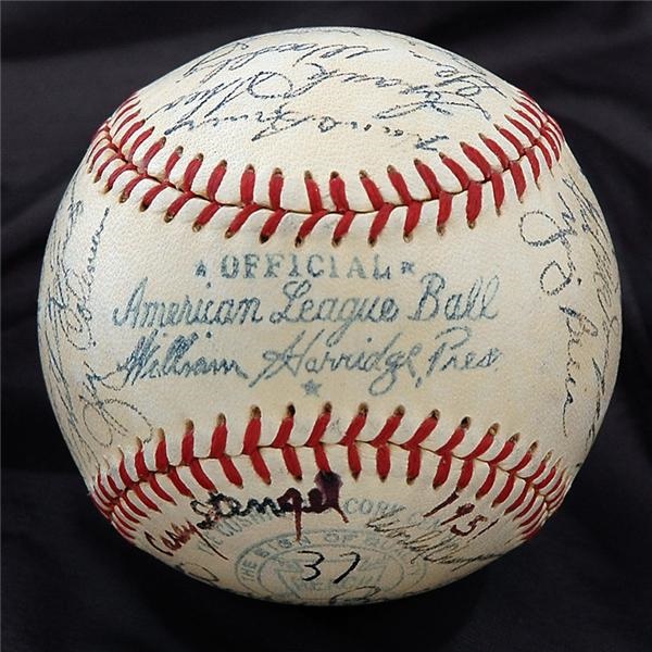 NY Yankees, Giants & Mets - Casey Stengel's Personal 1951 World Champions New York Yankees Team Signed Baseball