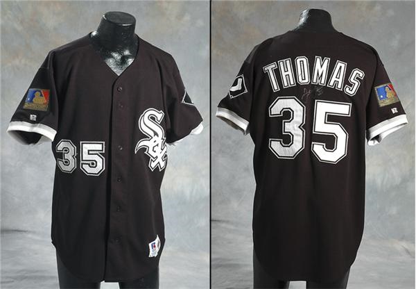 - 1994 Frank Thomas Autographed Chicago White Sox Game Used Jersey