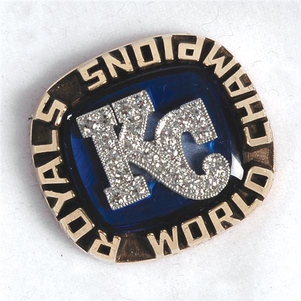 Sports Rings And Awards - 1985 Kansas City Royals World Champions Ring Top Prototype