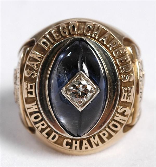 - 1963 Lance Alworth SanDiego Chargers AFL World Champions Ring