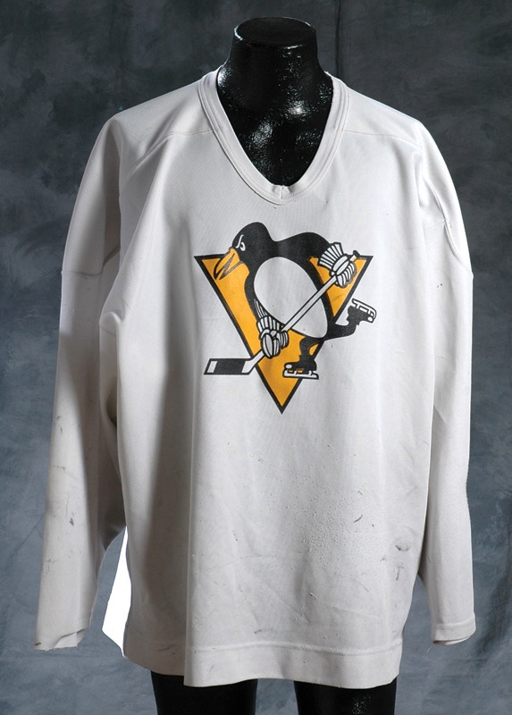 - Mid-to-Late 1980's Mario Lemieux Pittsburgh Penguins Practice Worn Jersey