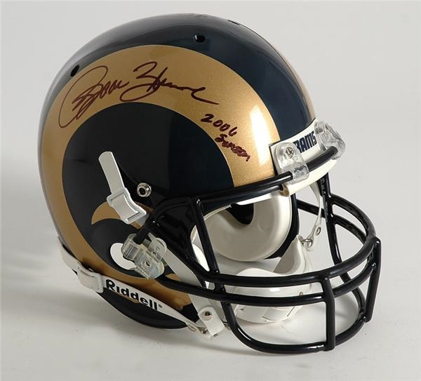 - 2006 Isaac Bruce Game Worn St. Louis Rams Helmet