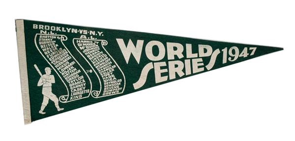 - 1947 World Series Brooklyn vs. New York Pennant