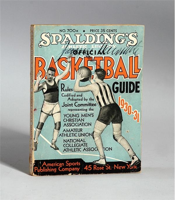 - 1930-31 James Naismith Signed Spalding Basketball Guide
