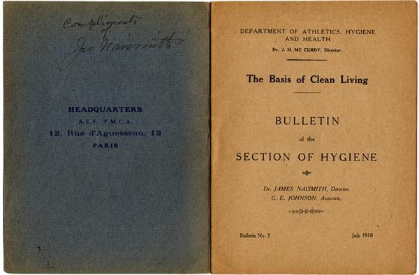 1918 "The Basis of Clean Living" Signed by James Naismith
