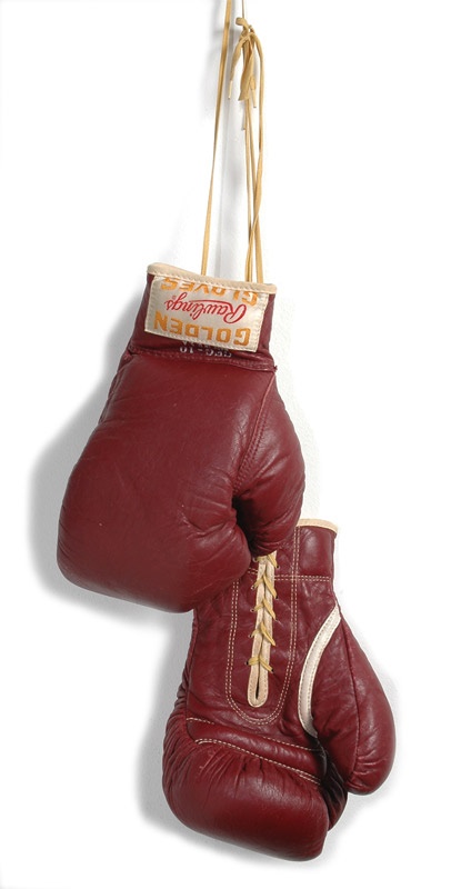 - 1960 Cassius Clay Fight Worn Gloves - The Earliest Known