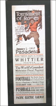 Football - 1917 Rose Bowl Broadside (7x21")