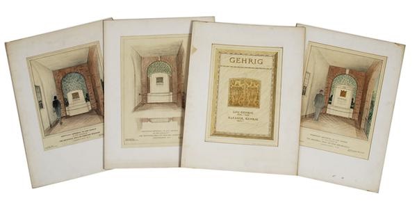 - Cooperstown Original Blueprints and Proposed Lou Gehrig Memorial Drawings (16 pieces)