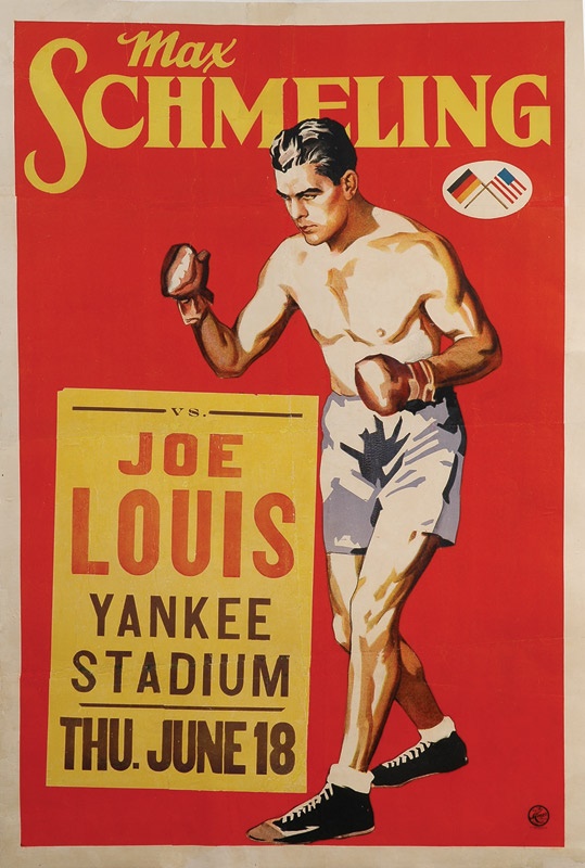 - Magnificent Max Schmeling vs. Joe Louis I Stone Litho Fight Poster