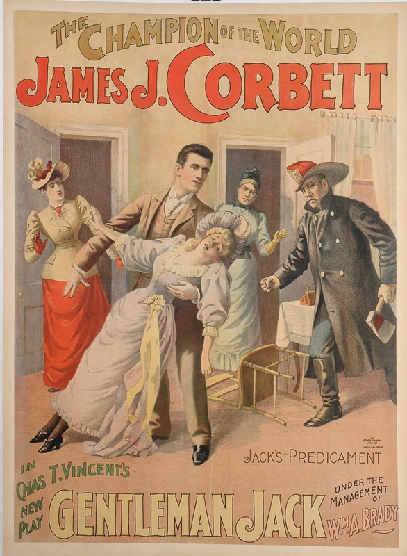 - Jim Corbett "Gentleman Jack" One Sheet Stone Litho Poster