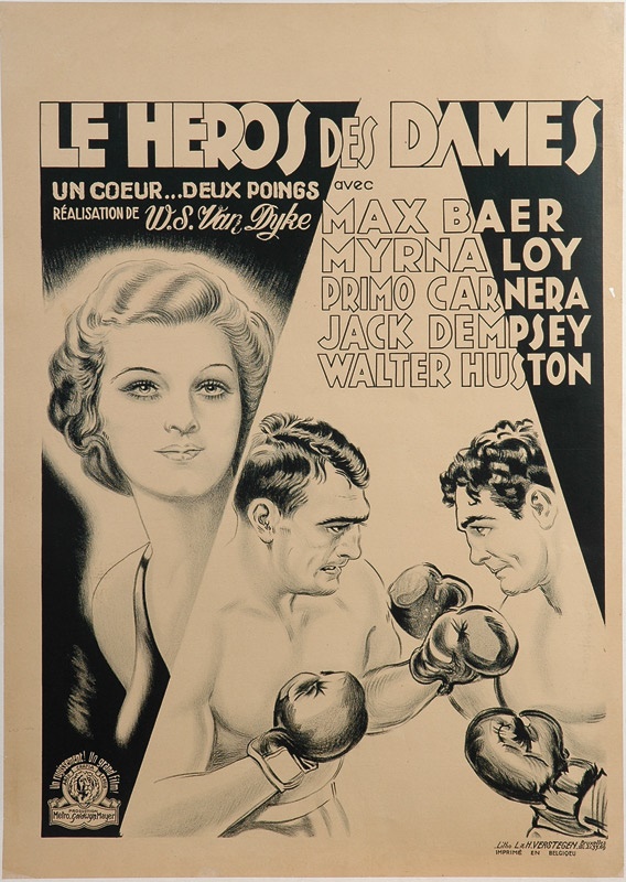 - Max Baer vs. Primo Carnera "Le Heros des Dames" Poster