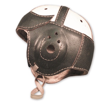 Football - 1930's Unused Winged Leather Football Helmet