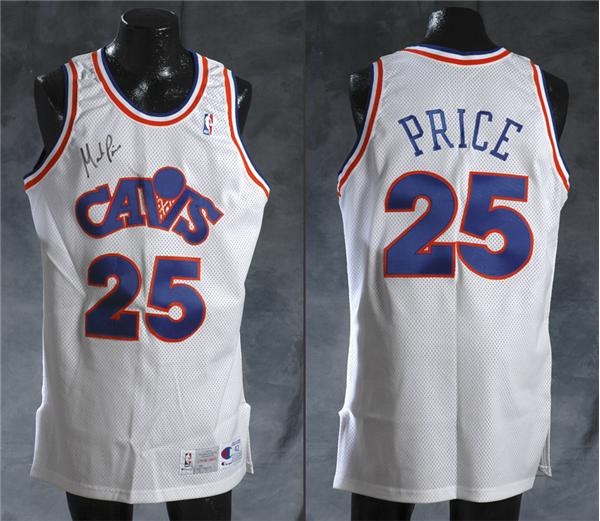 - 1992-93 Mark Price Cleveland Cavaliers Autographed Game Used Jersey