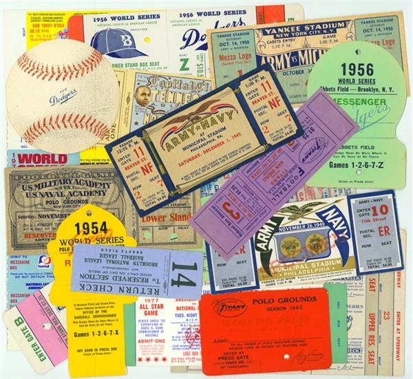 - Collection of 200 Plus Baseball and Football Full Tickets and Passes