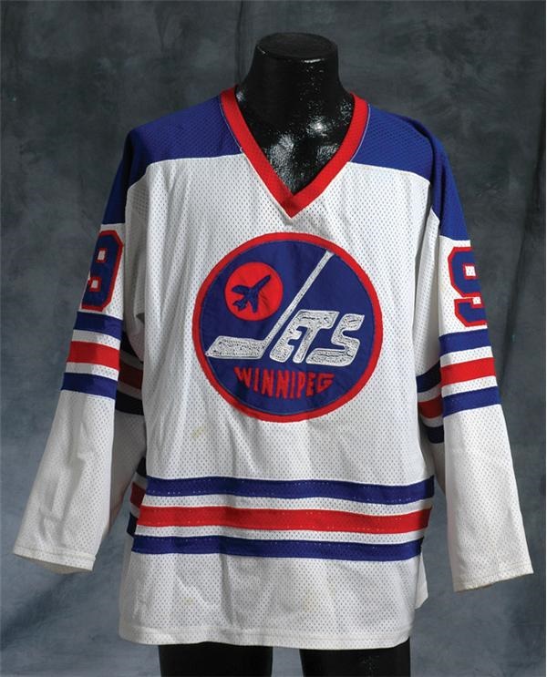 Hockey Equipment - 1974-75 Bobby Hull Winnipeg Jets Game Worn Jersey