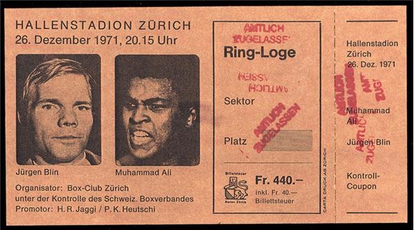 - Two Rare Muhammad Ali Full Tickets