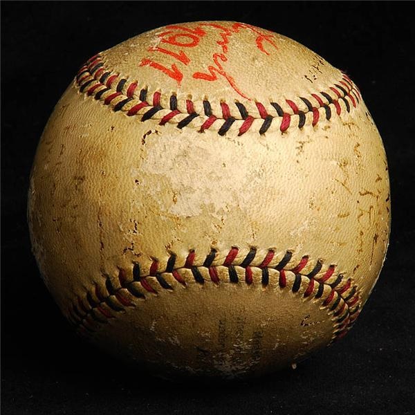 - 1911 Philadelphia Phillies Team Signed Baseball with Grover Cleveland Alexander