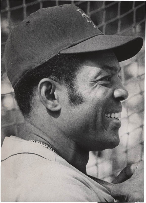 Willie Mays as a New York Met Wirephoto