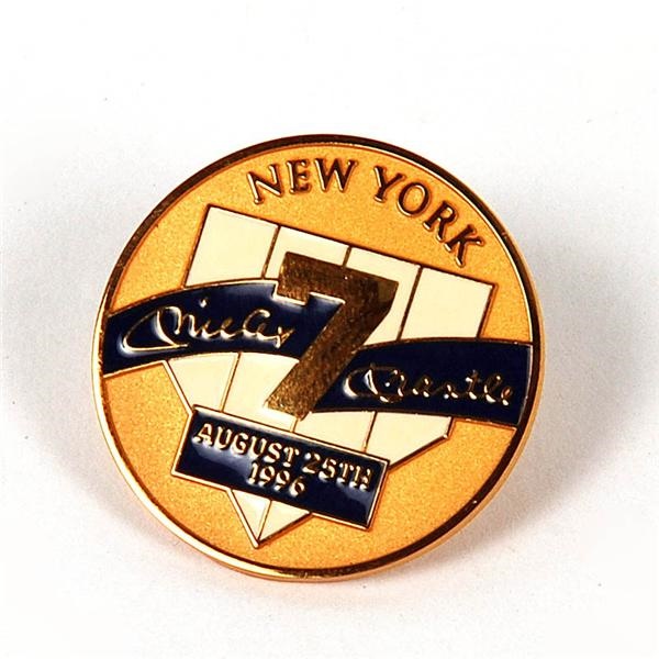 - Mickey Mantle Day Jostens Pin Dated August 25 1996