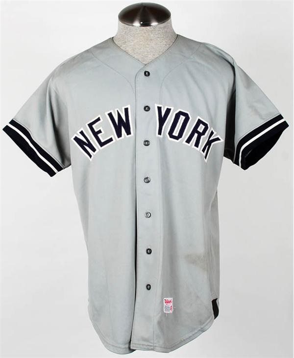 - 1976 Catfish Hunter NY Yankees Game Used Road Jersey