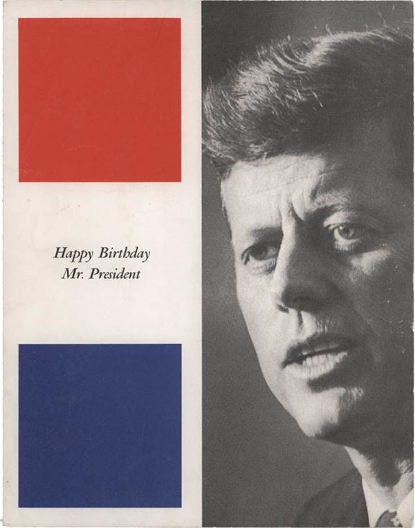 Rock And Pop Culture - President John F. Kennedy New York's Birthday Salute Program Where Marilyn Monroe Sang Happy Birthday