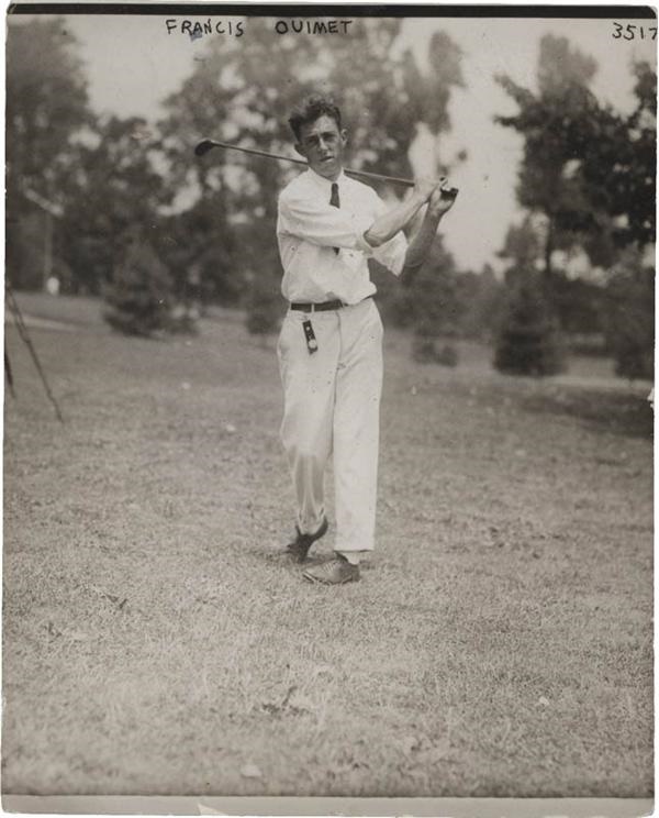 - 1915 Francis Ouimet Golf Photo by BAIN