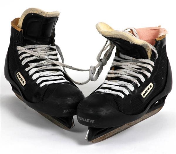 - Tom Barrasso Pittsburgh Penguins Game Worn Skates