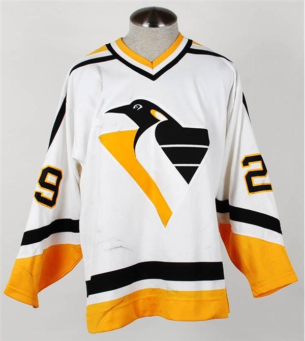 - 1993-94 Markus Naslund Pittsburgh Penguins Game Worn Jersey