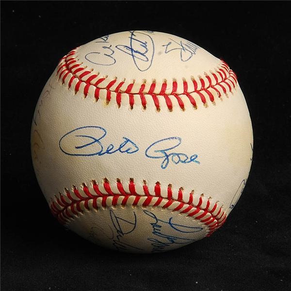 Baseball Autographs - 3000 Hit Signed Baseball Signed by (13) Players