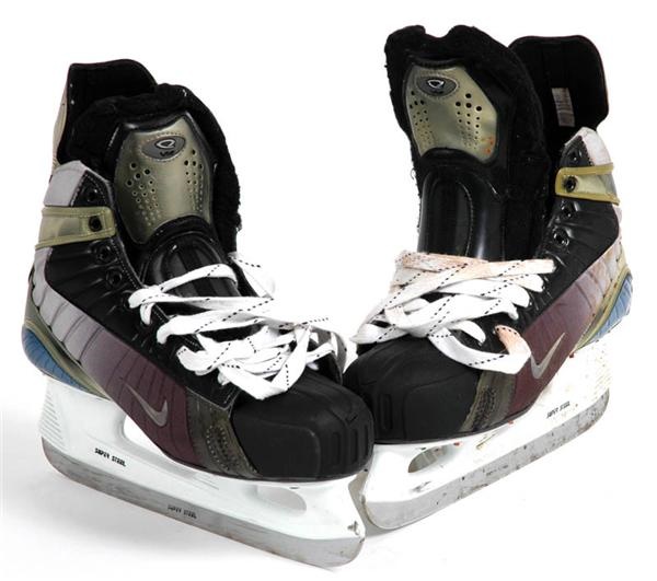 - 2002-03 Mario Lemieux Pittsburgh Penguins Nike V12 Game Worn Skates