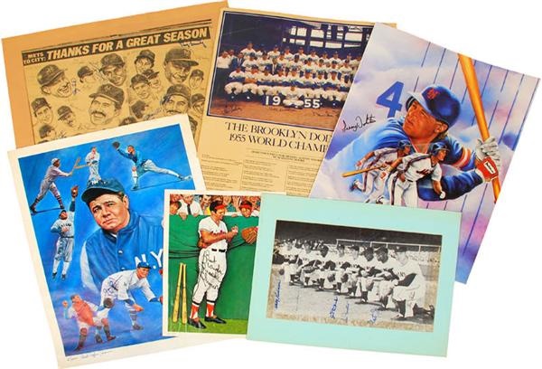 - Baseball Signed Prints and Photos with Hall of Famers (18)