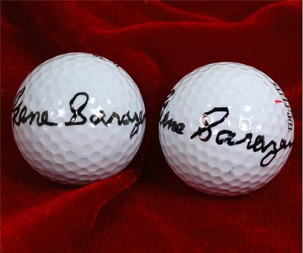 Golf - Gene Sarazen Single Signed Golf Balls (2)