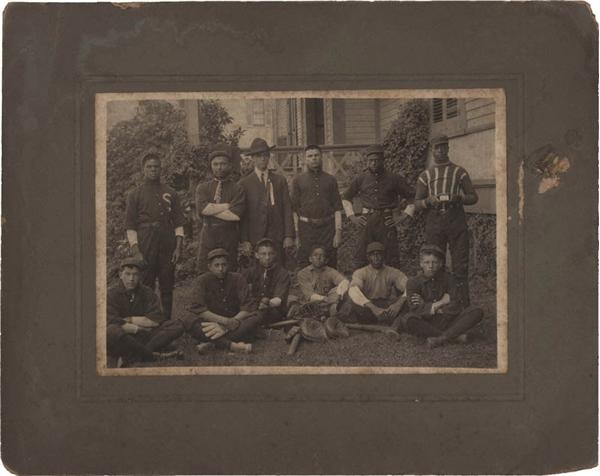 - Circa 1910 Negro Baseball Team Cabinet Photo