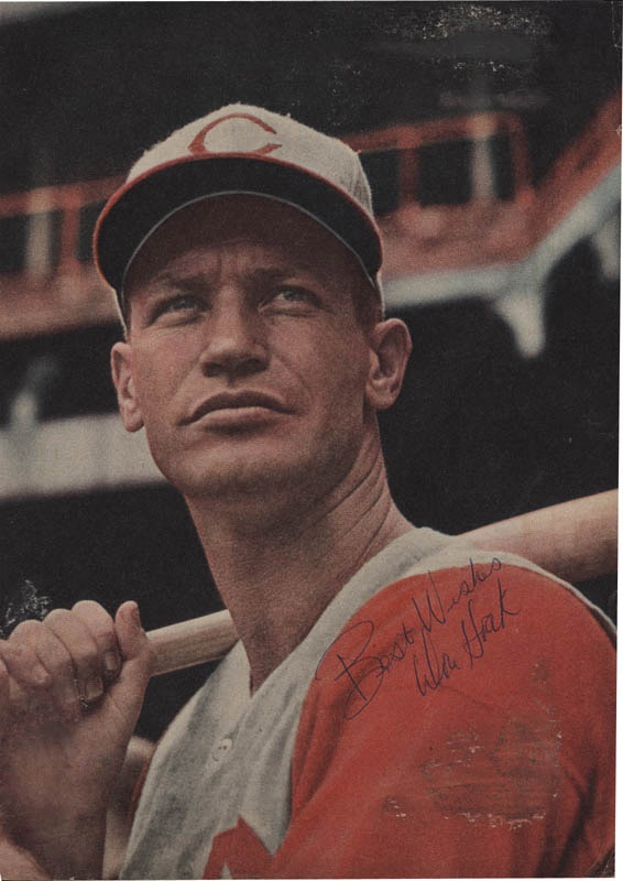 Baseball Autographs - Don Hoak Signed Photo (D. 1969)