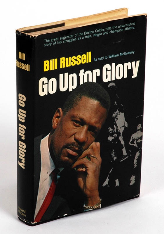 - Bill Russell Vintage Signed "Go Up For Glory" 1st Ed Hardcover Book