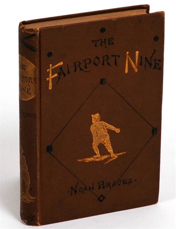 - 1880 "The Fairport Nine" 1st Baseball Fiction Hardcover