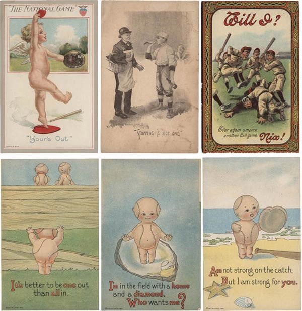 Ernie Davis - (10) Pre-1920 Baseball Postcard Series with (75) cards