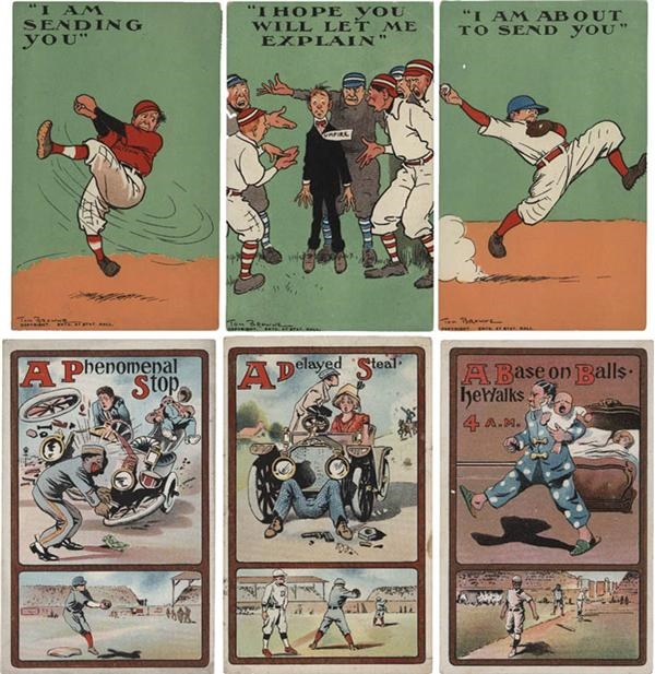 Ernie Davis - (2) Circa 1910 Baseball Postcard Series with (29) cards