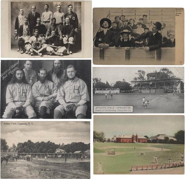 - (32) 1910s-1930s Baseball Postcards with Teams