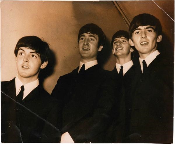 Rock And Pop Culture - Vintage Early Rock & Roll Beatles Oversized Photo