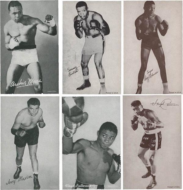 - 1940-1960s Boxing Exhibit Card Collection (162)