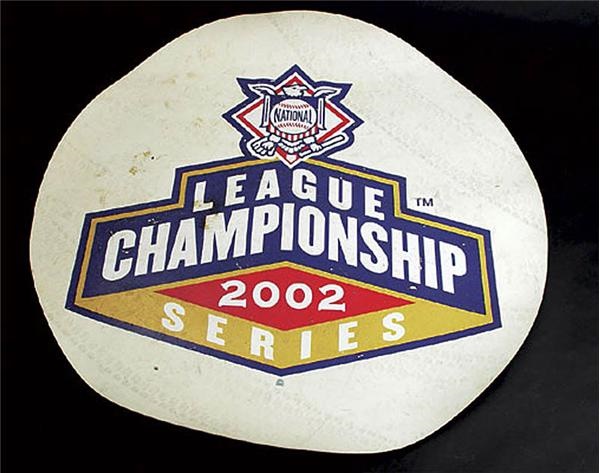 Stadium Artifacts - 2002 NLCS Game Used On Deck Circle MLB